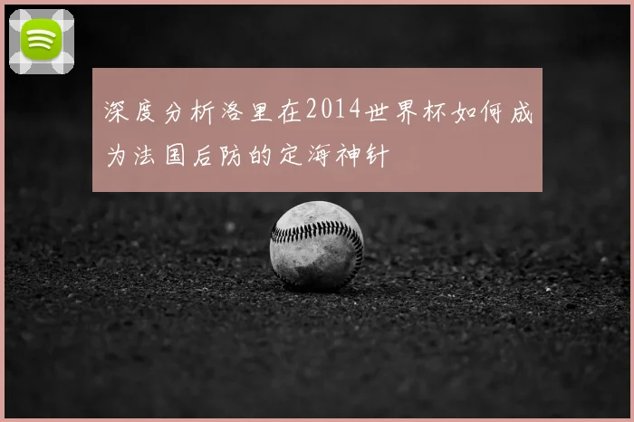 深度分析洛里在2014世界杯如何成为法国后防的定海神针